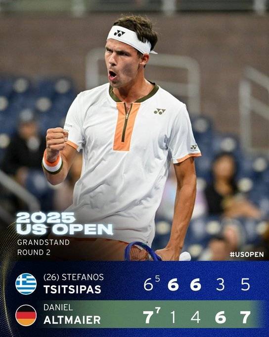 开云平台-包含温网鏖战美网,西西帕斯刷新纪录的词条